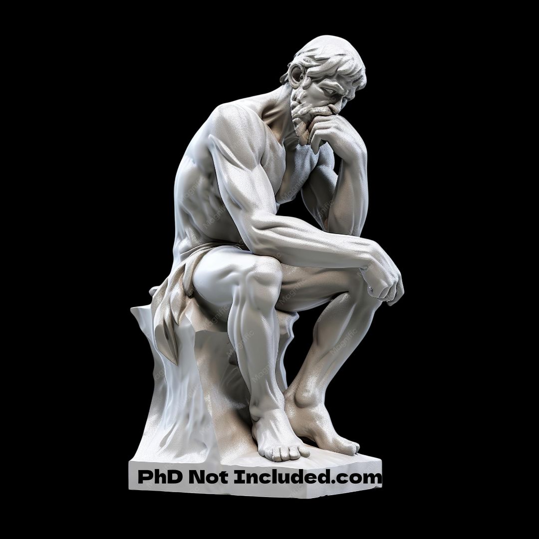 PhDNotIncluded.com — the Thinker